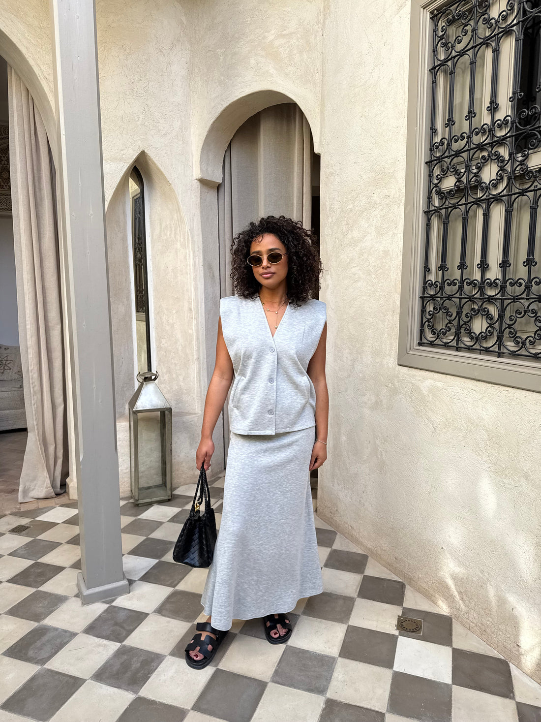 Ensemble BLAIR gris clair