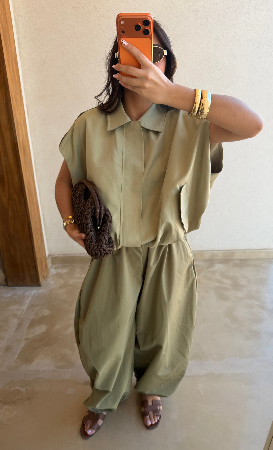 Veste sans manche kaki (KY002)