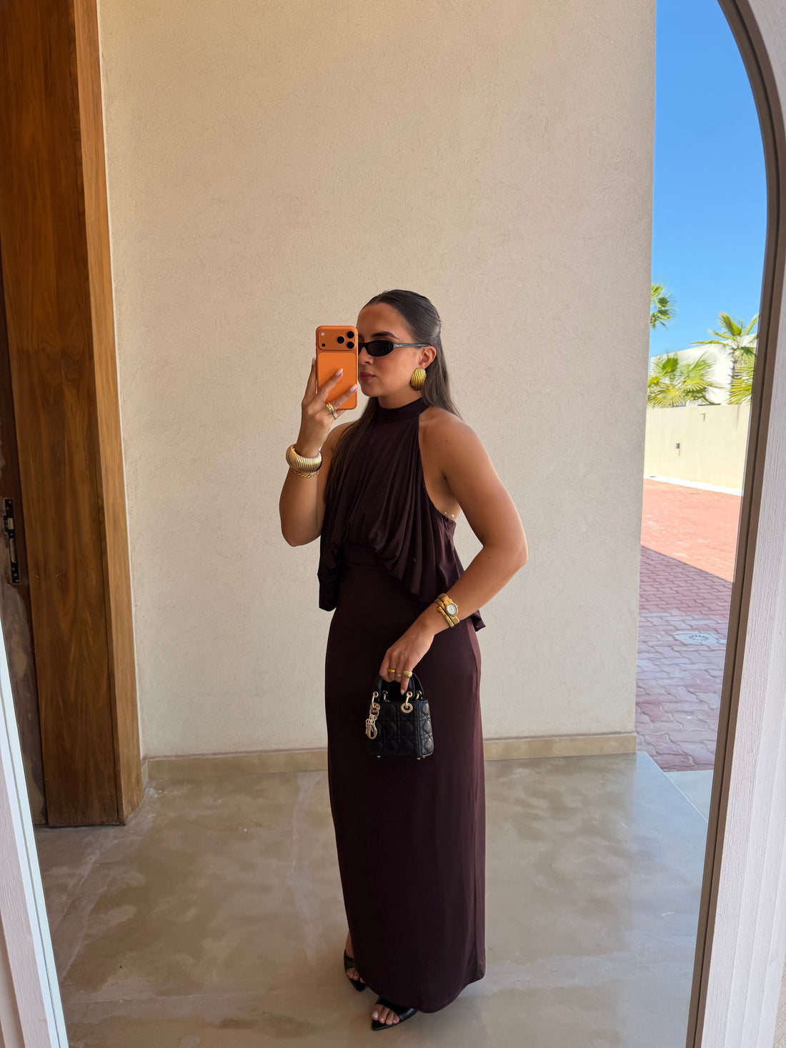 Robe ELLE marron