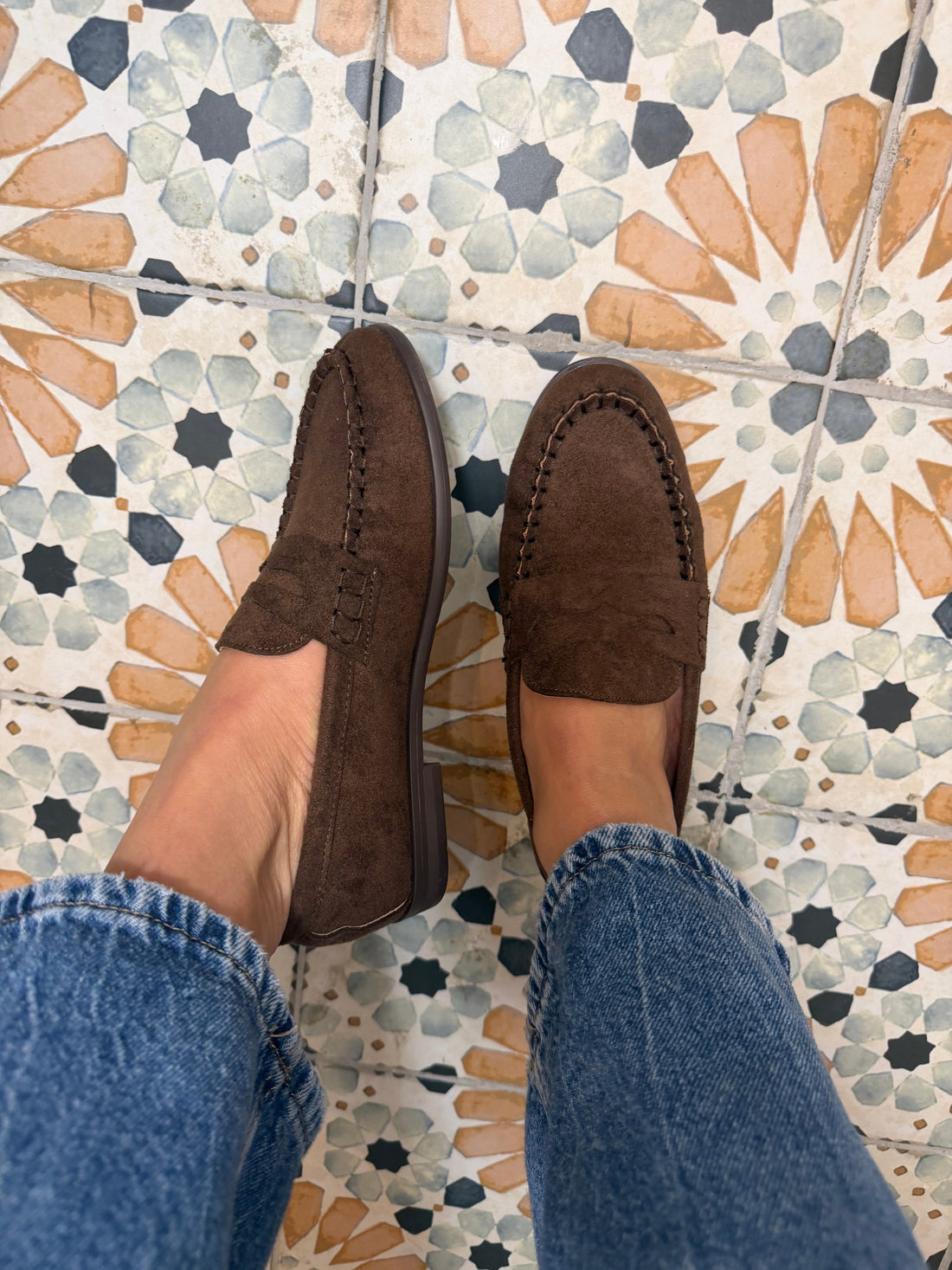 Mocassin DAIM marron (G505)