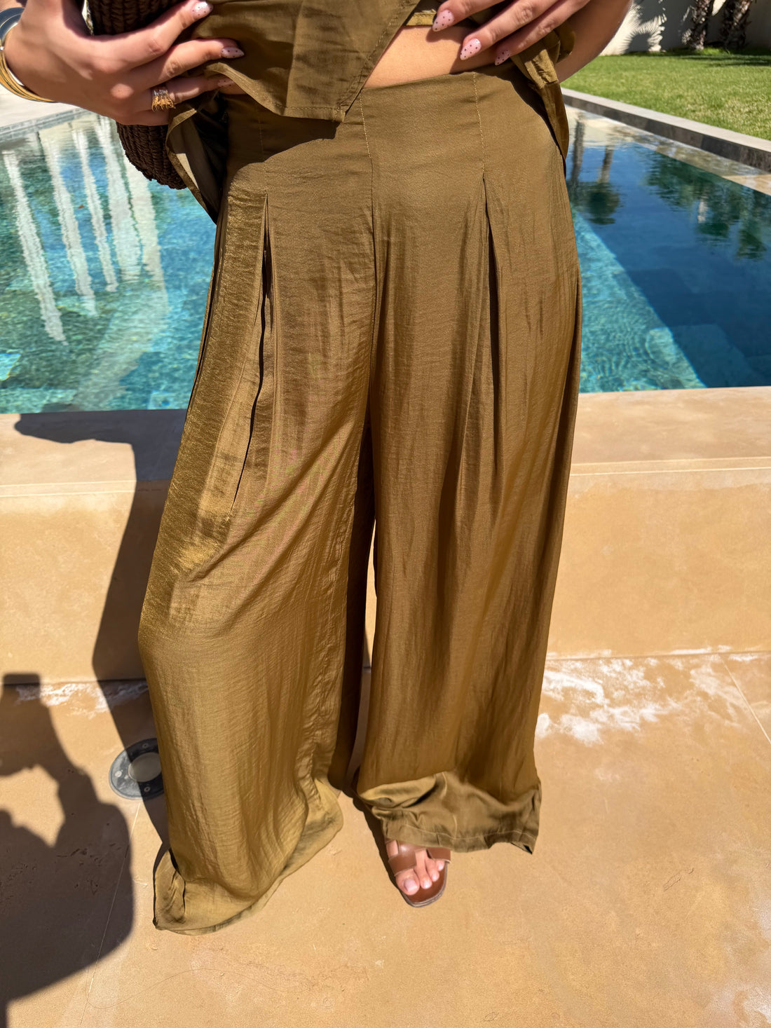 Pantalon ELIA kaki (7157)