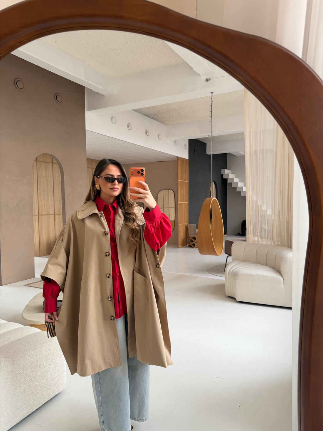Trench CAPE beige (6702)