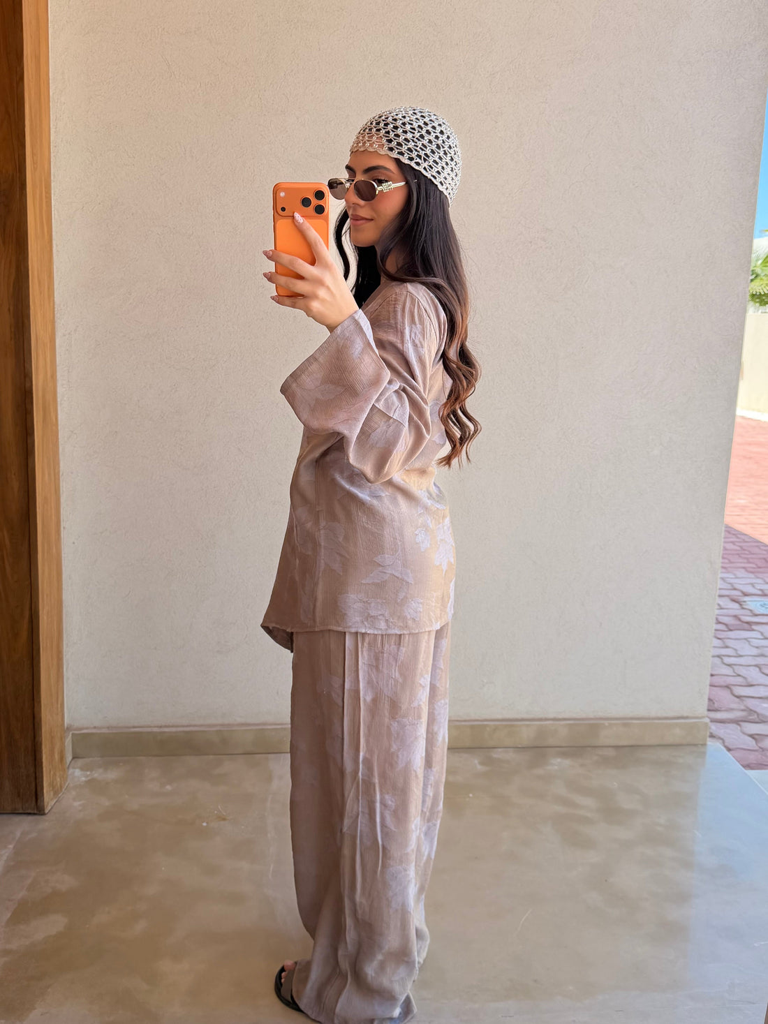 Ensemble SILANA noué taupe