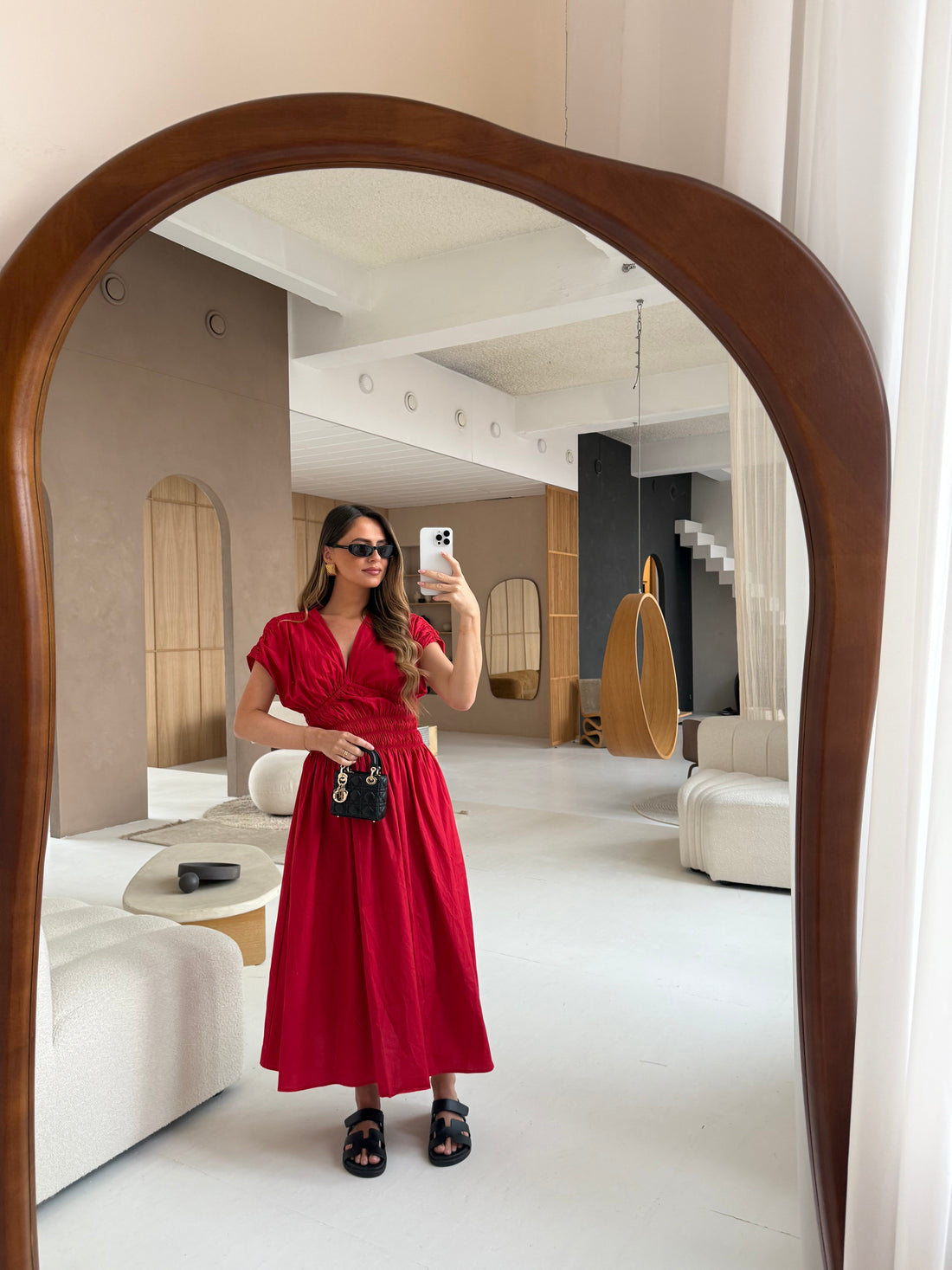 Robe ELEONORE rouge (JY5202)