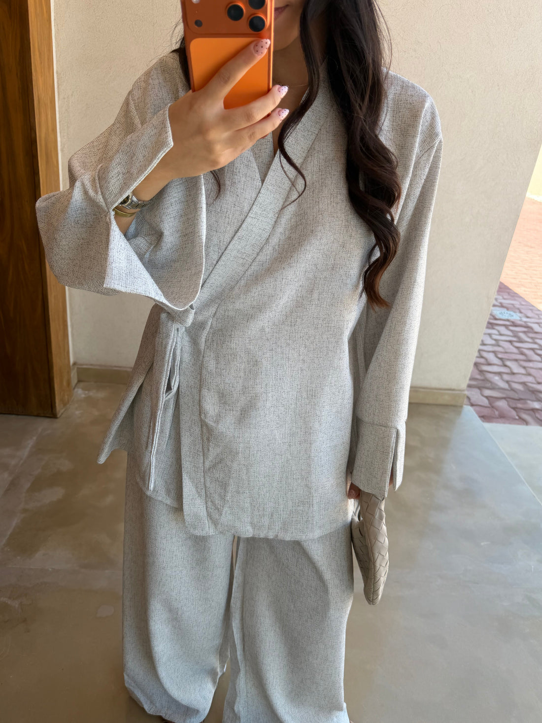 Ensemble JESSY noué gris
