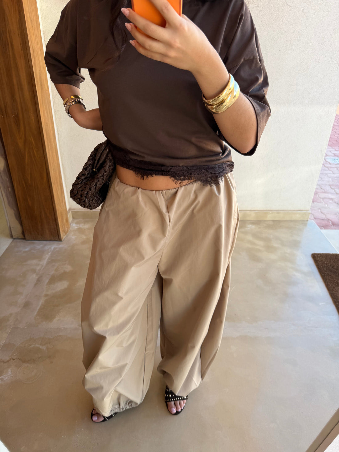 Pantalon ballon KIA taupe (K7-20)