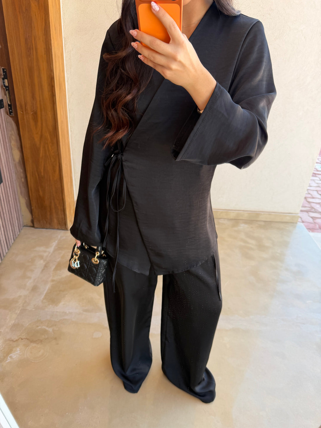 Ensemble SATIN noir