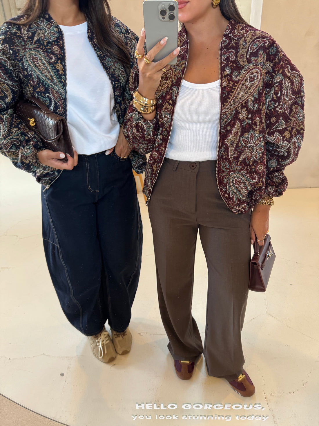 Veste GUAL bordeaux  à motif (5210)